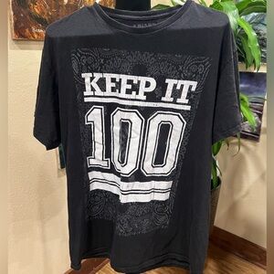 “Keep It 100” size large in used condition